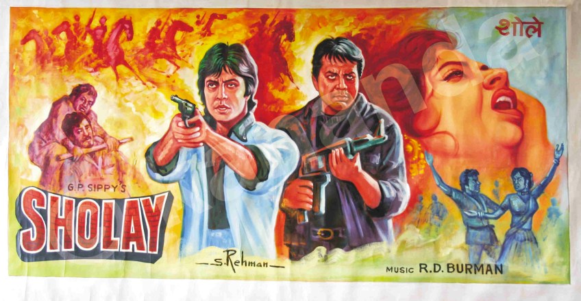 Sholay 1975 Poster