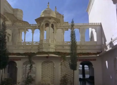 Mera Saaya (1966) contains some beautiful shots of the Lake Palace in Udaipur, Rajasthan