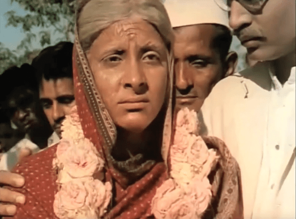 Final Shot from Mother India Nargis