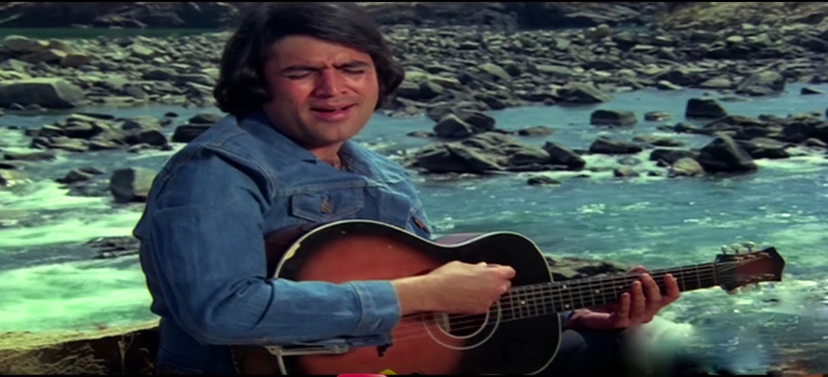 Rajesh Khanna Mehbooba guitar mere naina sawan