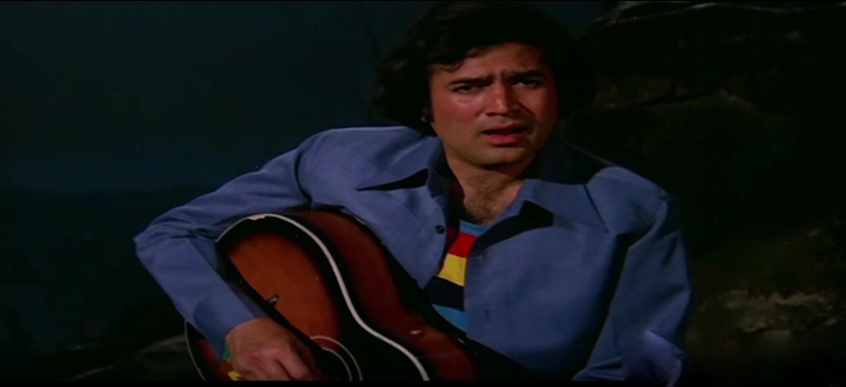 Rajesh Khanna rainy guitar mere naina sawan bhado