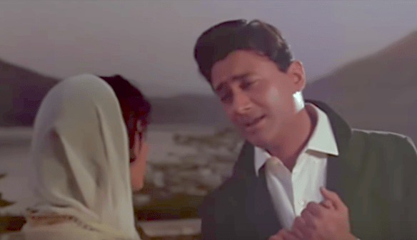 Dev Anand comforts Waheeda Rehman Guide Tere Mere Sapne