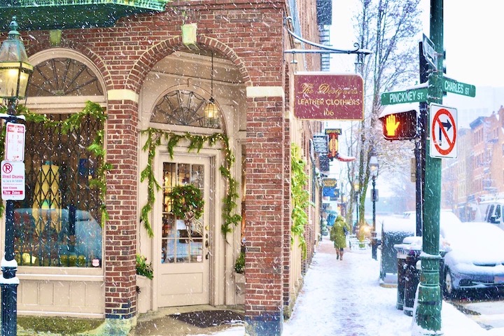 Beacon hill in the winter